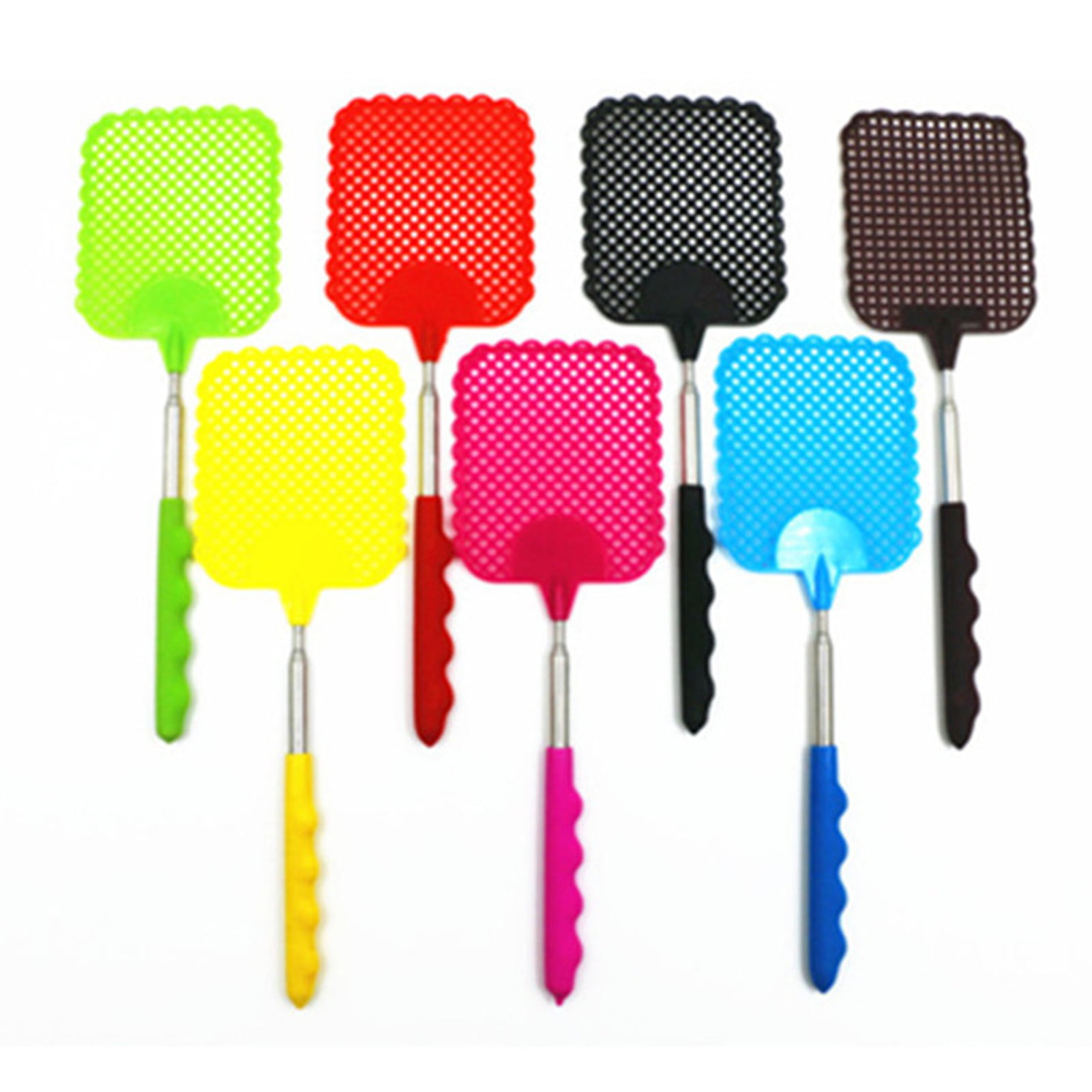 Summer PP Plastic Fly Swatter Long Handle Mosquito Control Insects Hot B7A4 
