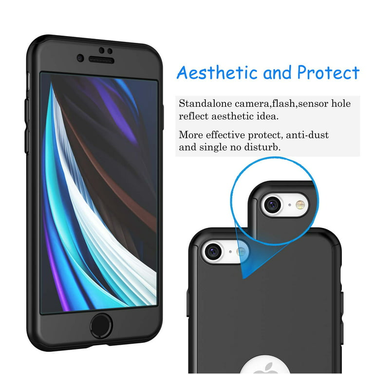 iPhone 11 Pro Max Case, iPhone 11 Pro Max Screen Protector, Njjex  Ultra-Thin Hard Plastic Full Protective Cover with Tempered Glass Screen  Protector