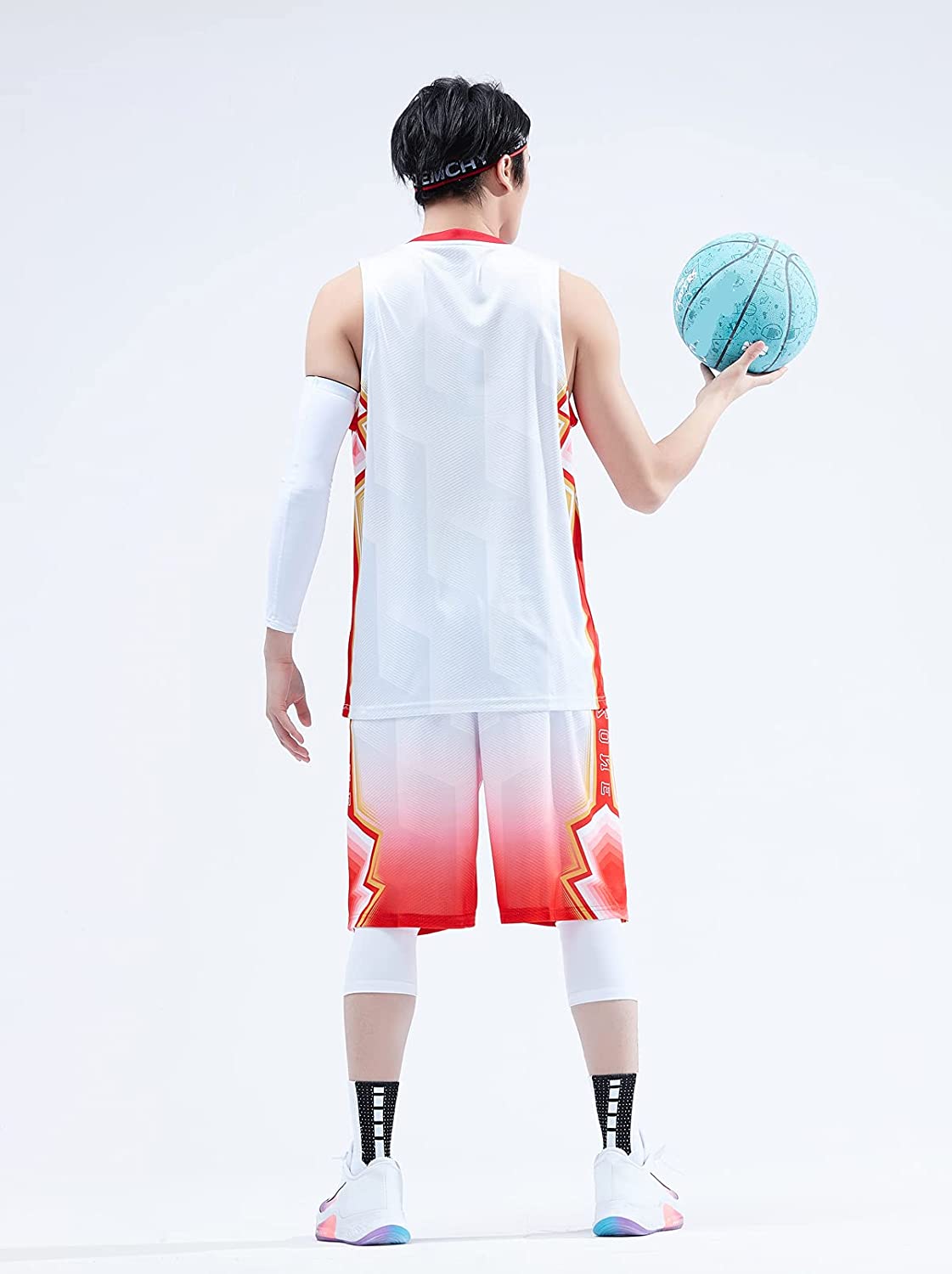  Topeter Reversible Basketball Jersey with Athletic Shorts,  Practice Sports Training Uniforms for Men : Clothing, Shoes & Jewelry