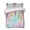 Purple, Yellow, Pink, variant on Quilts Queen Size Bedding Set, Purple Pink Lightweight Quilted Comforter, Spring Watercolor Wisteria Flowers Leaf Soft Reversible Bedspread Coverlet with Pillow Covers for All Season, 90" x 96"