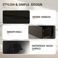 thumbnail image 4 of YouTrend 6 Black Drawer Dresser W/ Hidden Handles,Modern Adult Wood Dresser Cabinet for Bedroom,Living Room,Hallway,Home, 4 of 9