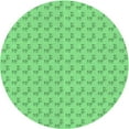 thumbnail image 1 of Ahgly Company Indoor Round Patterned Stoplight Go Green Area Rugs, 6' Round, 1 of 6