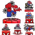 thumbnail image 2 of Decoraciones para tarta de fiesta de cumpleaños de Spiderman de Disney, adornos para tarta de cumpleaños para niños 1/2/3, decoraciones para tarta de fiesta de cumpleaños, 2 of 5