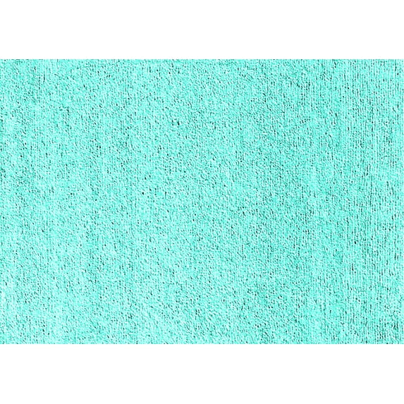 Ahgly Company Indoor Rectangle Oriental Turquoise Blue Industrial Area Rugs, 8' x 10'