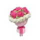 thumbnail image 3 of Ramo de flores de ganchillo, flores artificiales, imitación, creativo, hecho a mano, tejido, acabado Rosa, 3 of 9