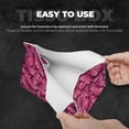 thumbnail image 5 of Lsque Pink Butterfly Printed Long Tissue Box Cover Holder, Facial Paper Organizer Dispenser,Triangle with Bottom Belt, PVC Leather Decorative Organizer, 5 of 9