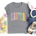 thumbnail image 4 of Plebaso T-Shirts de Pâques pour Femmes Manches Courtes Graphiques Hauts Imprimés Décontractés Mode pour Femmes, 4 of 6
