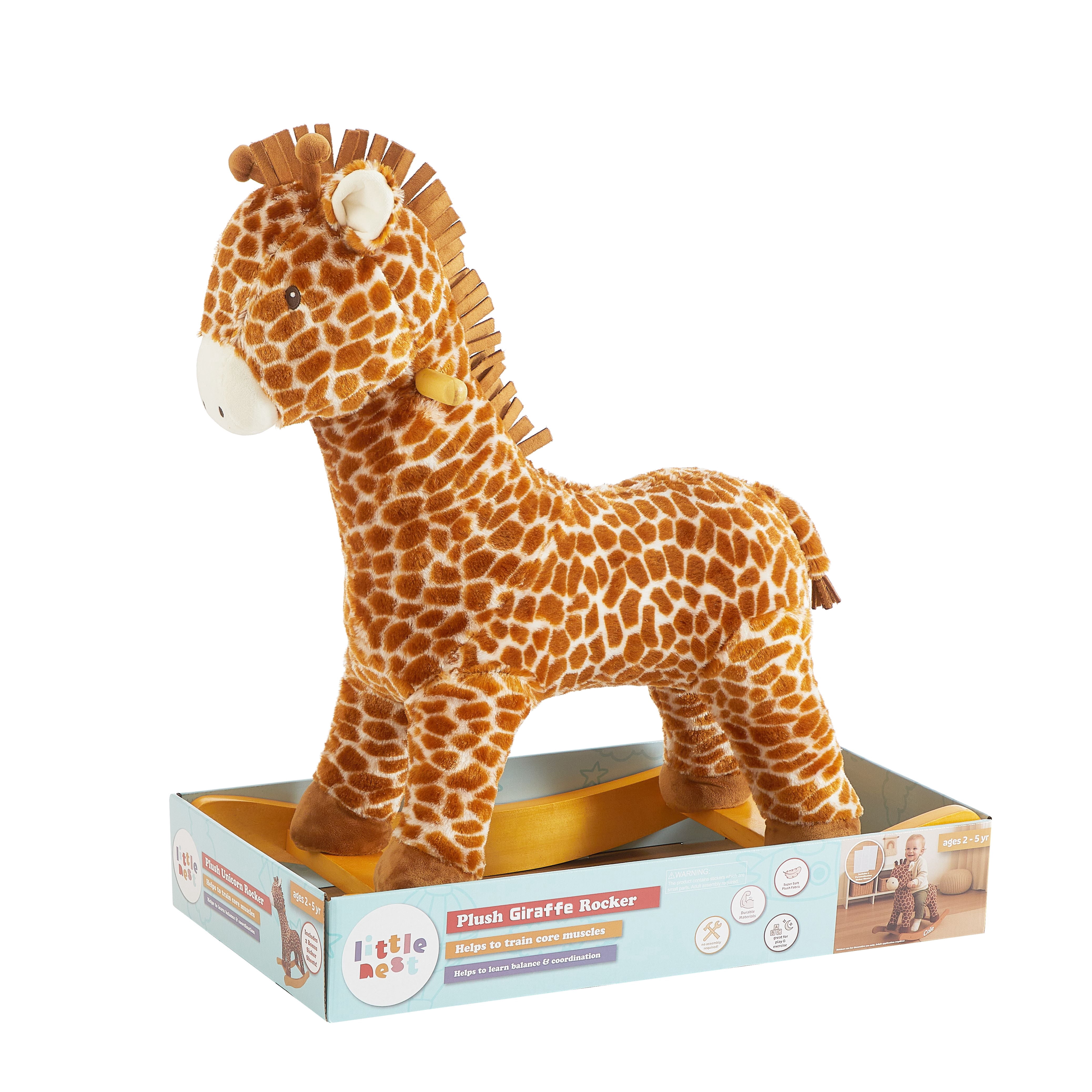 Little Nest Toddler Giraffe Plush Rocker Chair