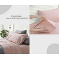 thumbnail image 6 of Twin Pink Microfiber Bed Sheets, 2400 Thread Count Ultra-Soft Cooling Brushed Dorm Bedding Sets, 6 of 6
