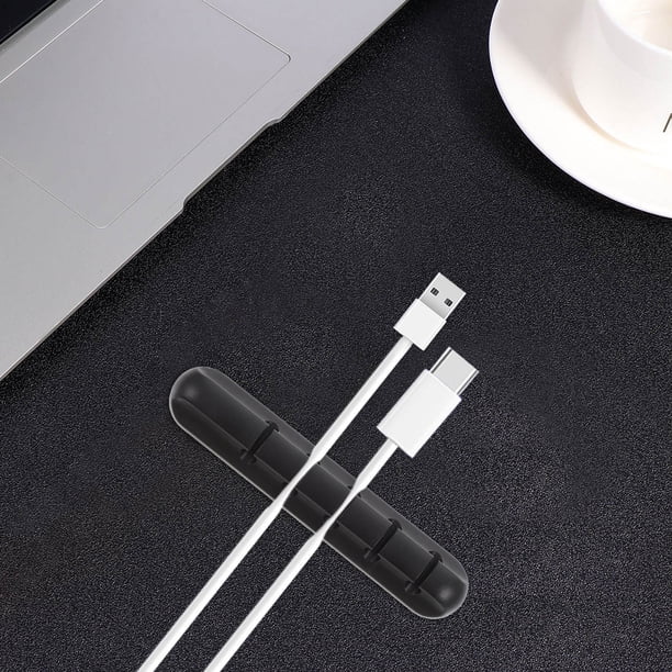 unbranded 2Ud Organizador De Cable De Datos Para Auto En Material Premium Color Negro Para Oficina Y Hogar