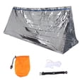 thumbnail image 1 of Emergency Shelter, Lightweight Resuable Tent Emergency Survival Shelter  For Explorer For Overnight Silver, 1 of 8
