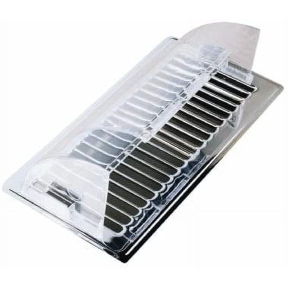 Thermwell Magnetic Heat and Air Vent Deflector Adjustable Style - Chrome Finish - 10 in to 14 in