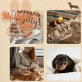 thumbnail image 2 of Dachshund Gifts for Women, Dachshund Flannel Blanket for Dachshund Lovers Owners, Soft Throw Blanket for Adults, Brown, Shadow, 2 of 6