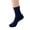Navy, variant on Homenesgenics Compression Socks for Women Fuzzy Slipper Ankle Boot Crew Diabetic Men's Winter Coral Velvet Home Floor Sleep Tube Solid Male