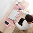 thumbnail image 3 of Long Mouse Pads for Desk,Pink Cartoon Unicorn Rainbow Donut Ice Cream Desk Mats on Top Of Desks, Desk Mouse Pad Extra Large with 3mm Non-Slip Base and Stitched Edge for Gaming,Work,Home 31.5"x11.8", 3 of 5