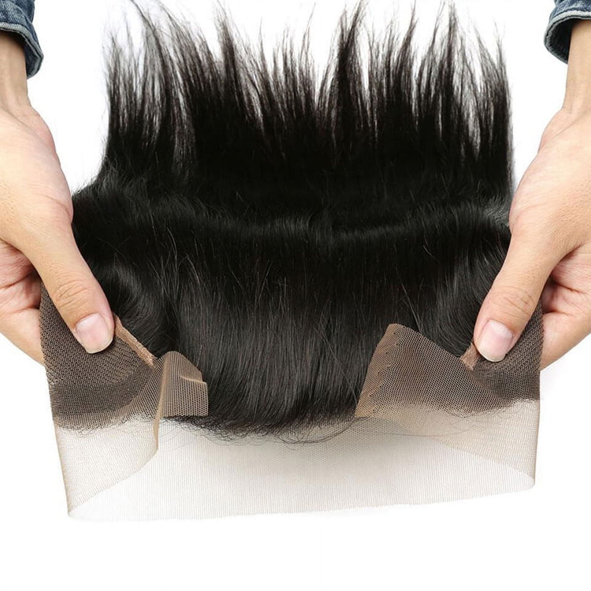 Bone Straight Human Hair Bundles 13×4 Lace Frontal Closure 100% Human Hair Weave Brazilian Straight Remy Human Hair Extensions