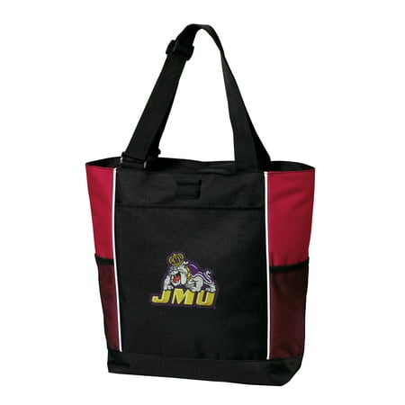 James Madison University Tote Bag Best JMU Tote (Best Workout For Broad Shoulders)