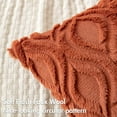thumbnail image 2 of Qucyy Fall Rust 18x18 Inch, Soft Plush Faux Wool Couch Pillow Covers Set of 2 Decorative Boho Throw Pillows for Sofa Living Room Bed Rust 18x18 Inch (Pack of 2), 2 of 5