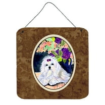 Carolines Treasures SS8287DS66 Maltese Aluminum Metal Wall or Door Hanging Prints, 6 x 6", Multicolor