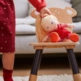 thumbnail image 4 of HABA 12" Soft Baby Doll Annelie with Blonde Hair, Embroidered Face, Removable Red Dress and Matching Hairband - Washable Toddler Doll for 18 Months+, 4 of 6