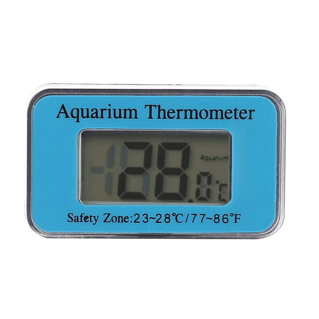 Digital LCD Screen Aquarium Temperature Thermometer Lightweight Small Exquisite High Accuracy for Fish Tank Aquarium Scene