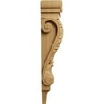 thumbnail image 3 of Ekena Millwork 5 1/8"W x 3 3/8"D x 15 1/2"H Medium Acanthus Pilaster Wood Corbel, Cherry, 3 of 4