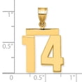 thumbnail image 2 of Finest Gold 14K Medium Polished Number 14 Charm, 2 of 4