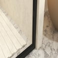 thumbnail image 5 of Spaco 50-54" W × 72" H Tempered Glass with Explosion Proof Film, Aluminum Frame Double Sliding Shower Door for Bathroom, "1/4 (6 mm), Stainless Steel Handle, Black, 5 of 15