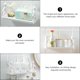 thumbnail image 3 of EeaseMX 2 piezas de almacenamiento de cocina Soporte de almacenamiento Humanoid Guardrail Montado en pared Estante de baño, 3 of 7