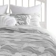 thumbnail image 3 of Doz 3pc Queen Size Coverlet Set, Matelasse, Harbor Gray, White, 3 of 3