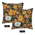 thumbnail image 4 of Multi-Size Linen Sofa Pillow Cover Invisible Zipper Open And Close Strong Use For Sofa Chair Garden Sofa Car Groovy Flowers (17) 16"X16", 4 of 8