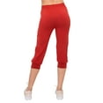 thumbnail image 4 of ALWAYS Capri Jogger Pants, Women's Casual Slim Bottoms Red US 2XL, 4 of 5