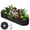 Dark Gray, variant on Petyee 2Pcs 2x2x1ft Round Galvanized Raised Garden Bed, Outdoor Metal Patio Planter Box for Vegetables, Flowers and Plants, Green