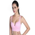 thumbnail image 2 of Women Girl's Sports Bras Racerback Bra Seamless Wireless Underwear Bra Full Coverage Outdoor, 2 of 5