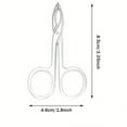 thumbnail image 2 of 2-Pack Stainless Steel Tweezers Set – Slant & Point Tip for Eyebrow, Facial Hair, Ingrown Hair Removal, Travel, 2 of 7