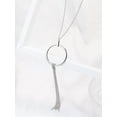 thumbnail image 2 of EOEMY 1Pc Simple Circular Pendant Necklace For Women For Women Novelty Necklace-Default, 2 of 7