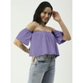 thumbnail image 3 of Moomaya Cotton Printed Off-Shoulder Top, Summer Wear Crop Top For Women, 3 of 8