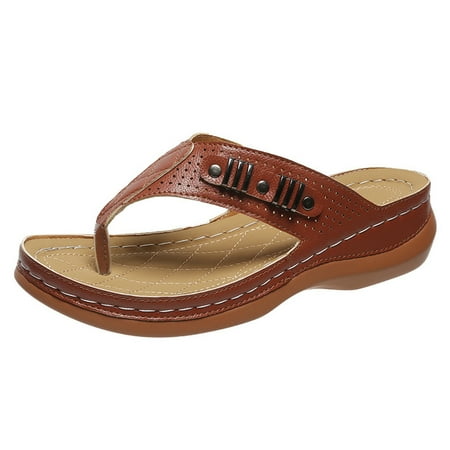 

Hirigin Women s Clip Wedge Sandals Fashionable Summer Flip-Flops Sandals