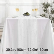 Pearl Table Cloth,Tulle Tablecloth,Wedding Veil Pearl Sheer Table Cover,Tulle Fabric Lace Tablecloth Table Cover,Bridal Veil Tablecloths Chiffon Table Covers for Wedding Birthday Party Arch