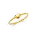 thumbnail image 1 of Solid 14k Yellow Gold Heart Fashion Anniversary Ring Size 8, 1 of 2