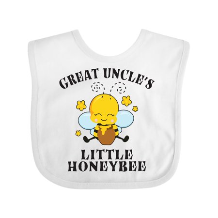 

Inktastic Cute Bee Great Uncle s Little Honeybee with Stars Gift Baby Boy or Baby Girl Bib