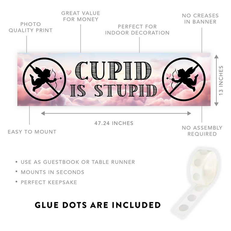 Cupid is Stupid - Funny Valentine's Day & Galentine's Day Card