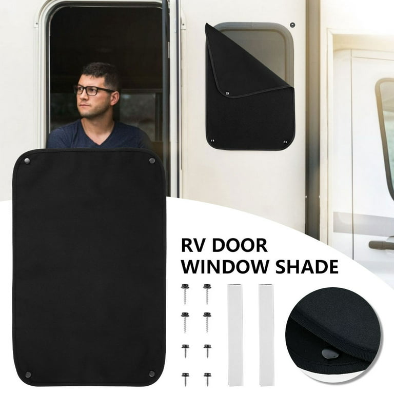 Willstar 1PCS RV Door Window Shade RV Camper Screen Window Cover RV  Sunshade Accessories for Travel Trailer Motorhome