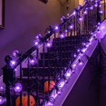 thumbnail image 6 of Halloween Spider String Lights 118.11 Inch Battery Operated Decor with 20 Purple LED Bulbs for Indoor Outdoor Home Party Decor, 6 of 7