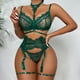 thumbnail image 5 of Conjuntos De Ropa Interior De Encaje, Cuello En V, Delgado, Tipo Push Up, Tipo Dividido, Cinturones De Liga, Ropa Interior Encantadora Para Dama Para Luna De Miel ANGGREK Otros, 5 of 8