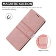 thumbnail image 4 of TECH CIRCLE Case for Samsung Galaxy A13 5G,Magnetic Leather Card Pocket Wallet Shockproof Case Rubber Kickstand Crossbody Strap Hybrid Rubber Cover,Pink, 4 of 5