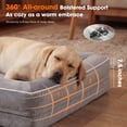 thumbnail image 6 of Extra Large Orthopedic Dog Bed Waterproof Pet Sofa Bed Four-Sided Bolster Cushion with Removable Washable Cover for Big Dogs Gray, 6 of 10