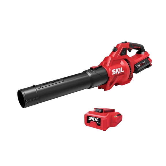 SKIL PWR CORE Brushless 40V 460 CFM 120 MPH Leaf Blower, 2.0Ah Battery and Charger, BL0460C-11