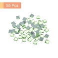 thumbnail image 3 of Uxcell 55Pack Mosaic Tiles, 13 Faces Glitter Crystal Glass Pieces Green 1 x 1cm, 3 of 6