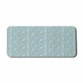 thumbnail image 1 of Cartoon Computer Mouse Pad, Pattern of Ermine Animal and Winter Forest with Bare Trees, Rectangle Non-Slip Rubber Mousepad X-Large, 35" x 15" Gaming Size, Pale Slate Blue White, by Ambesonne, 1 of 2